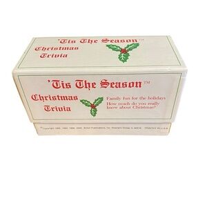 Vintage Christmas Trivia Card Game “Tis the Season” Family Holiday Game 1998